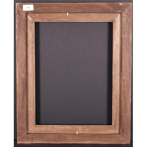 438 - 20th-21st Century English School. A Silver Painted Frame, with a white slip, rebate 16