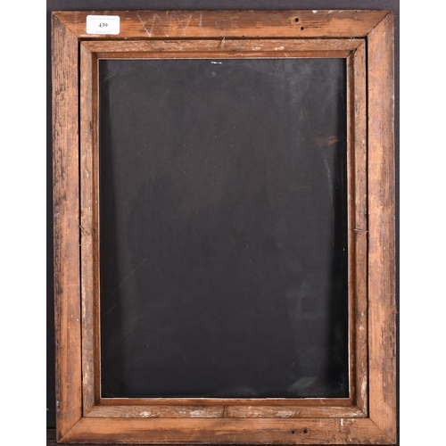 439 - 19th Century English School. A Maple Frame, with a gilt slip and inset glass, rebate 16