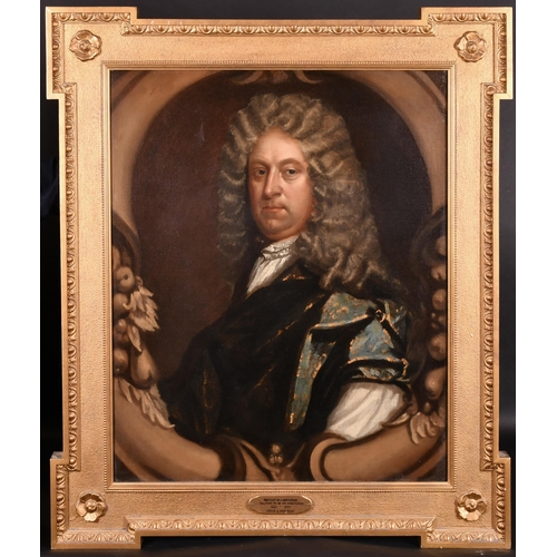 44 - Manner of John Riley (1646-1691) British. Portrait of a Gentleman, thought to be Sir Hans Sloane (16... 