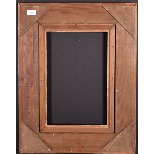 440 - 20th Century French School. A Painted Composition Frame, rebate 16