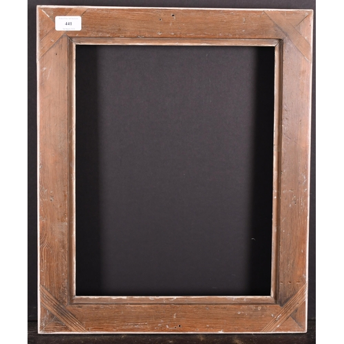 441 - Early 20th Century English School. A Painted Frame, with silver inner and outer edges, rebate 15.5