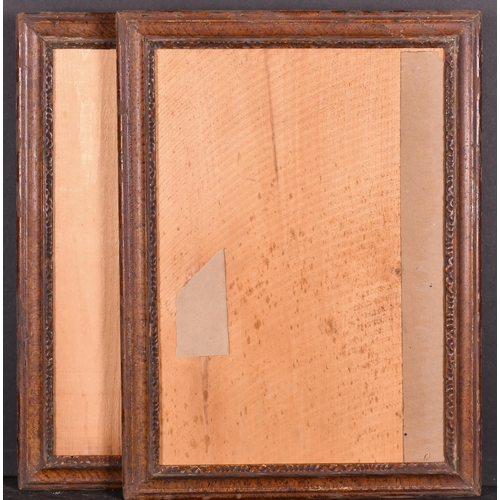 446 - 18th Century English School. A Fine Pair of Painted Frames, rebate 14.75