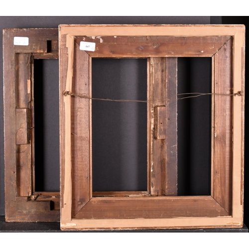 447 - 19th Century English School. A Painted Composition Frame, rebate 14.5