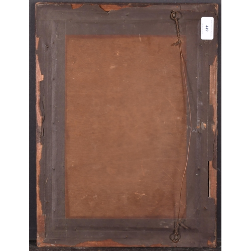 449 - Early 19th Century English School. A Fruitwood Frame, with gilt slip and inset print and glass, reba... 