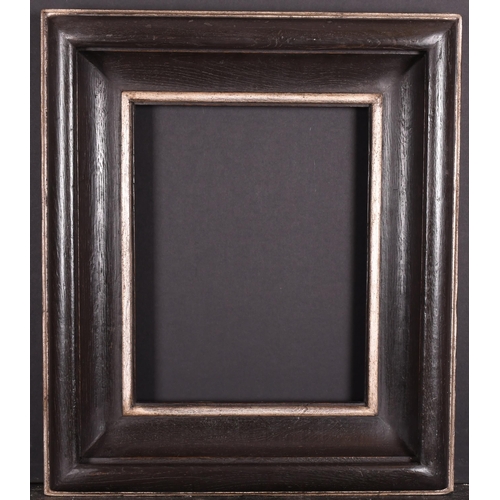 452 - 20th-21st Century English School. A Black Painted Hollow Frame, with silver inner and outer edges, r... 