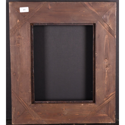 452 - 20th-21st Century English School. A Black Painted Hollow Frame, with silver inner and outer edges, r... 