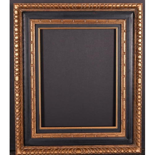 453 - 20th Century European School. A Gilt and Black Painted Frame, rebate 13.75