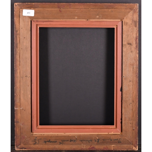 453 - 20th Century European School. A Gilt and Black Painted Frame, rebate 13.75