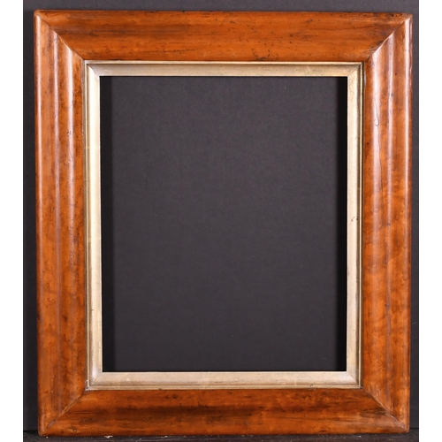 459 - 19th Century English School. A Maple Frame, with a silver slip, rebate 12