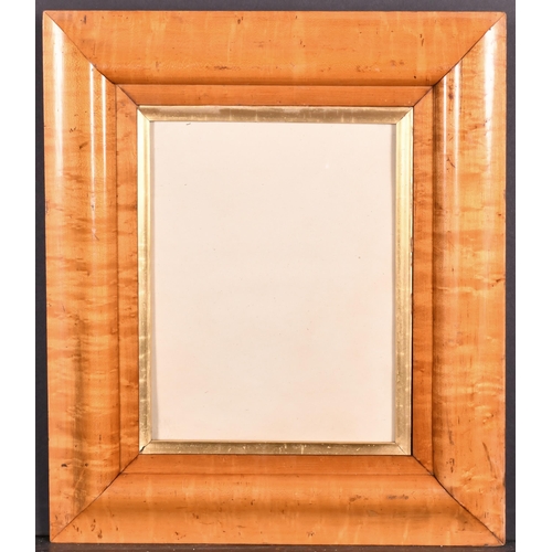 463 - 19th Century English School. A Maple Frame, with a gilt slip and inset glass, rebate 11