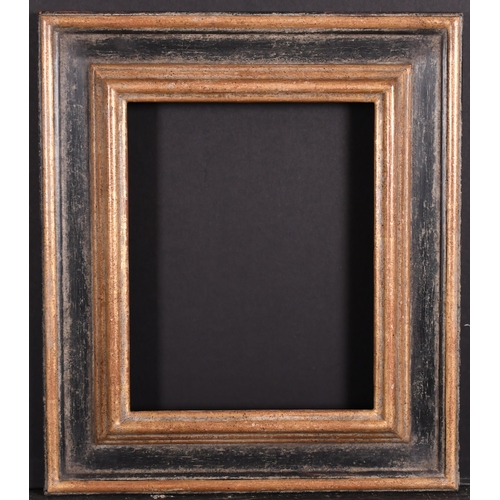 469 - 20th-21st Century English School. A Black Painted Frame, with gilt inner and outer edges, rebate 10