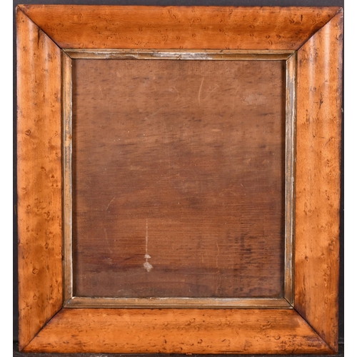 472 - 19th Century English School. A Maple Frame, with a gilt slip and inset glass, rebate 9.25