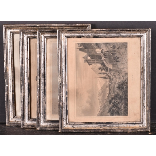 474 - 19th Century English School. A Near Set of Four Silver Frames, rebate 8.5