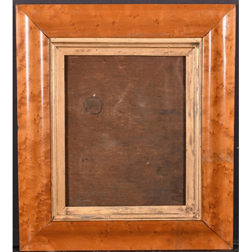 475 - 19th Century English School. A Maple Frame, with a gilt slip and inset glass, rebate 8.25