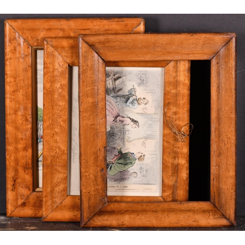 479 - 19th Century English School. A Maple Frame, with a gilt slip and inset print and glass, rebate 8