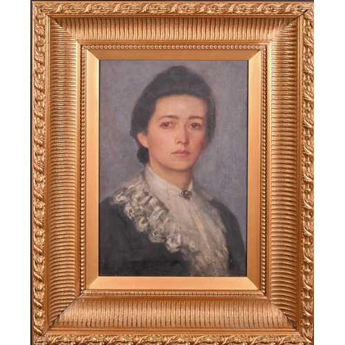 72 - Late 19th/Early 20th Century British. Bust Portrait of a Lady, Oil on canvas, 21