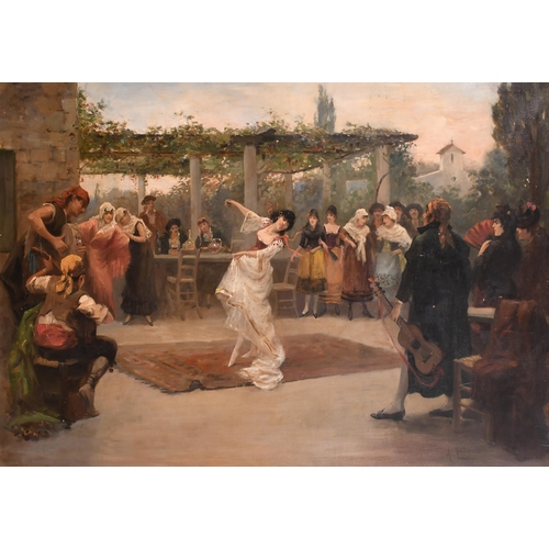 93 - Albert Ludovici (1852-1932) Czechian. The Flamenco Dancer, Oil on canvas, Signed, 24