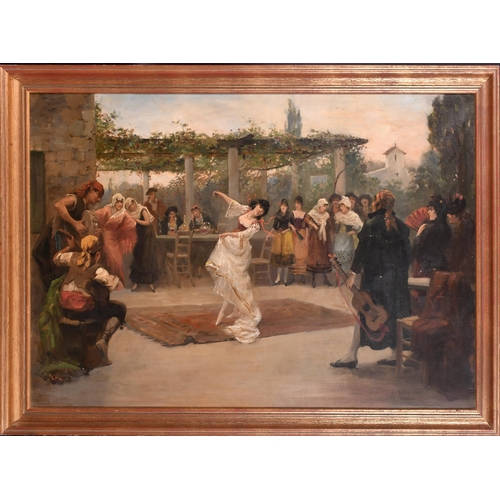 93 - Albert Ludovici (1852-1932) Czechian. The Flamenco Dancer, Oil on canvas, Signed, 24