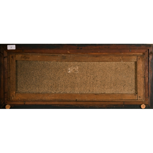 27 - Circle of Francesco Solimena (1657-1747) Spanish. Cherubs and Satyr Rejoicing, Oil on canvas, in a p... 