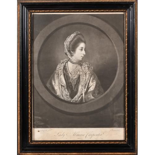 12 - After Joshua Reynolds (1723-1792) British. Lady Almeria Carpenter, Mezzotint, 13.5