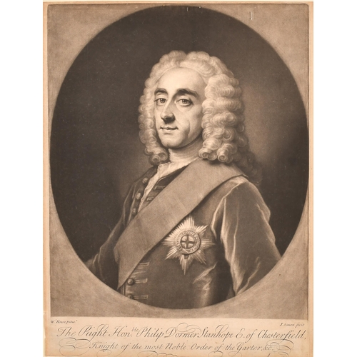 15 - After William Hoare (1707-1792) British. The Right Hon. Philip Dormer Stanhope, Earl of Chesterfield... 