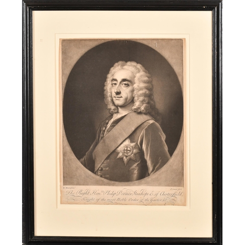 15 - After William Hoare (1707-1792) British. The Right Hon. Philip Dormer Stanhope, Earl of Chesterfield... 