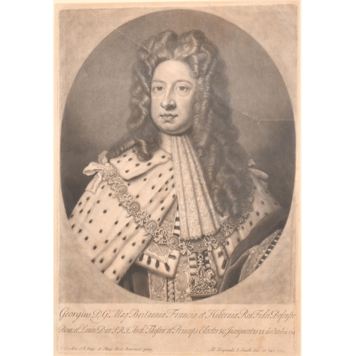 17 - After Godfrey Kneller (1646-1723) German/British. William Cavendish, Duke of Devonshire, Mezzotint b... 