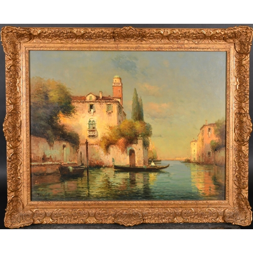 213 - Noel Georges Bouvard (1912-1975) French. A Venetian Canal Scene, Oil on canvas, Signed, 19.5