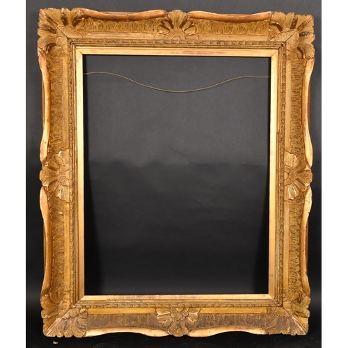 310 - 19th Century English School. A Carved Giltwood Frame with swept centres and corners, rebate 36