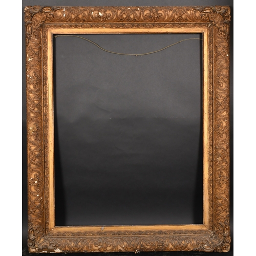 311 - 19th Century English School. A Painted Composition Frame with swept corners, rebate 36