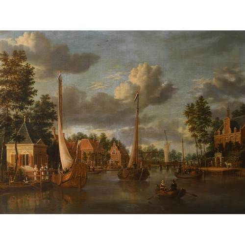 32 - Circle of Jacob Storck (1641-1692) Dutch. A Capriccio View of Maarsen, Oil on canvas, 30