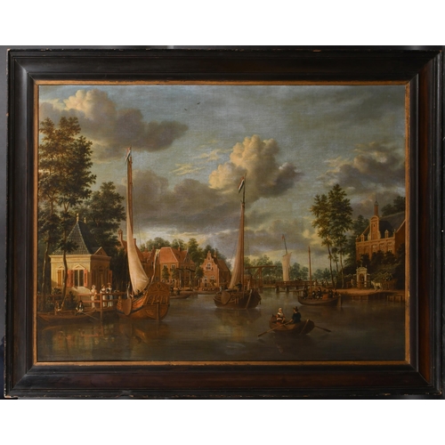 32 - Circle of Jacob Storck (1641-1692) Dutch. A Capriccio View of Maarsen, Oil on canvas, 30