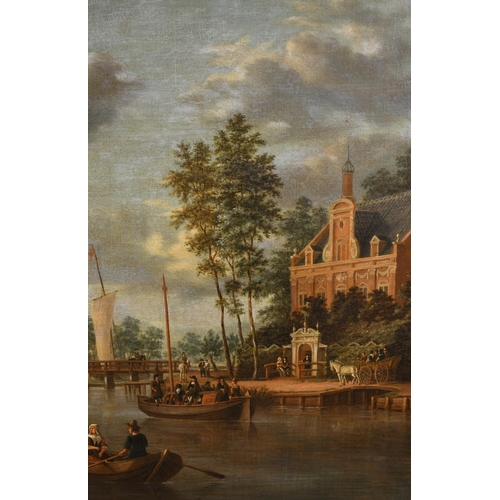 32 - Circle of Jacob Storck (1641-1692) Dutch. A Capriccio View of Maarsen, Oil on canvas, 30