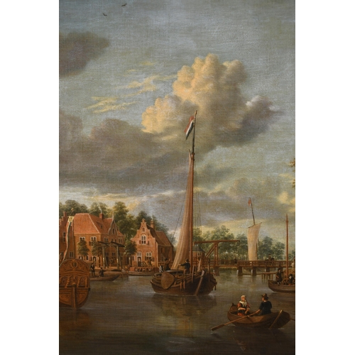 32 - Circle of Jacob Storck (1641-1692) Dutch. A Capriccio View of Maarsen, Oil on canvas, 30