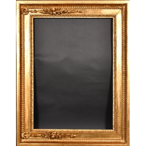 320 - Late 18th Century European School. A Horizontal Gilt Composition Frame, with swag decoration, rebate... 