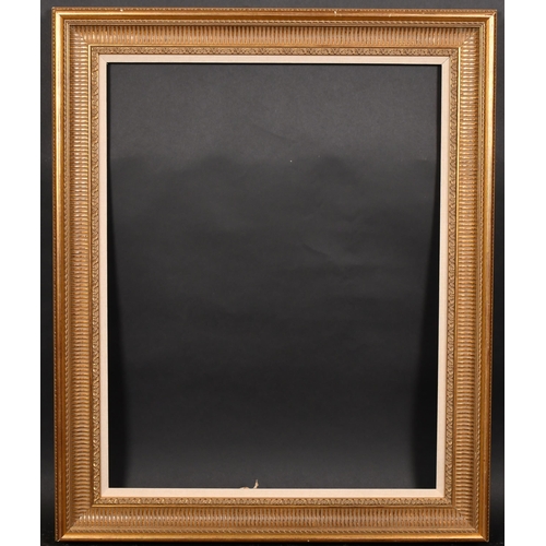 334 - 20th Century English School. A Gilt Composition Frame with a fabric slip, rebate 28