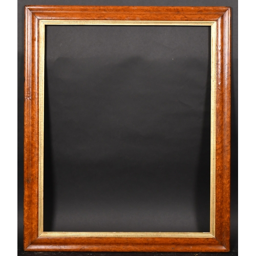 340 - 19th Century English School. A Maple Frame, with a gilt slip, rebate 27.25