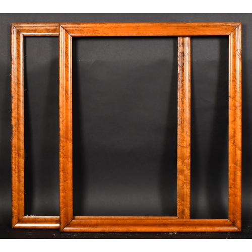 344 - 19th Century English School. A Near Pair of Maple Frames, rebate 26.75