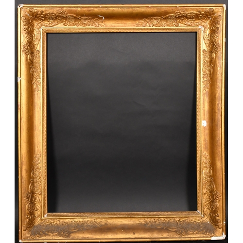 345 - Early 19th Century French School. A Gilt Composition Empire Frame, rebate 26.25