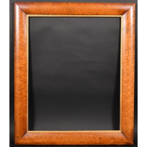 354 - 19th Century English School. A Cushioned Maple Frame, with a gilt slip, rebate 24.5