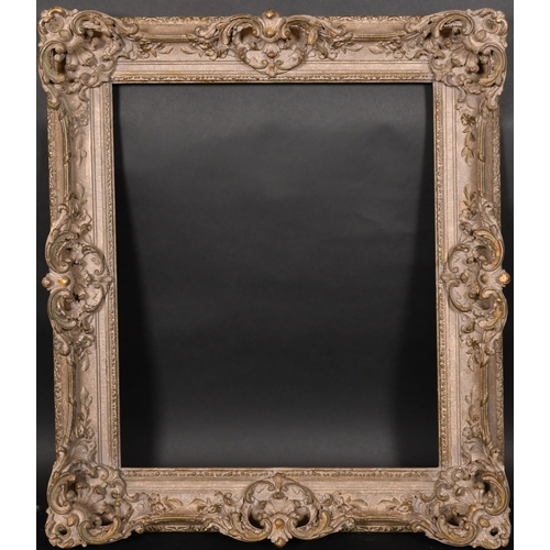 356 - 19th Century English School. A Painted Composition Frame, with swept and pierced centres and corners... 