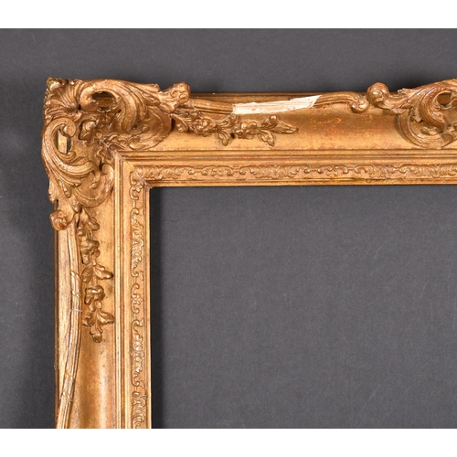 361 - 20th Century English School. A Gilt Composition Frame, with swept and pierced centres and corners, r... 