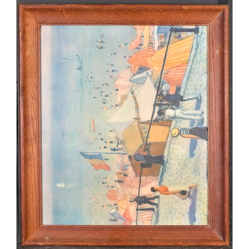 363 - 20th Century English School. A Wooden Frame, with inset print and glass, rebate 24