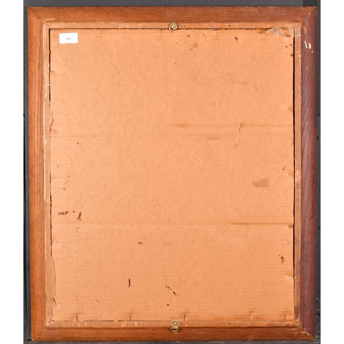 363 - 20th Century English School. A Wooden Frame, with inset print and glass, rebate 24