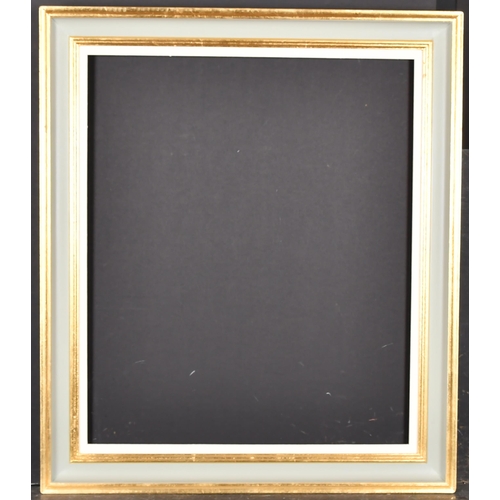 379 - 20th-21st Century English School. A Painted Frame with gilt inner and outer edges and a white slip, ... 