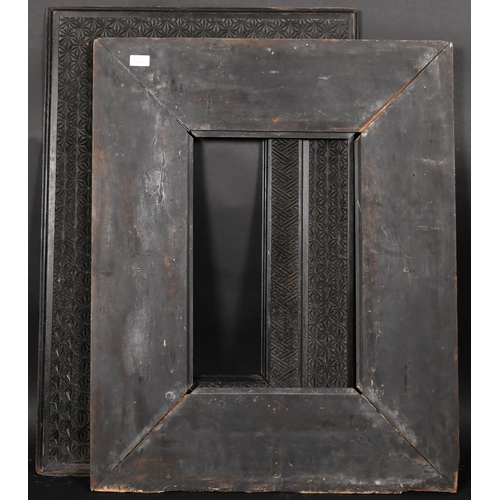 381 - 20th Century European School. A Carved Darkwood Frame, rebate 22