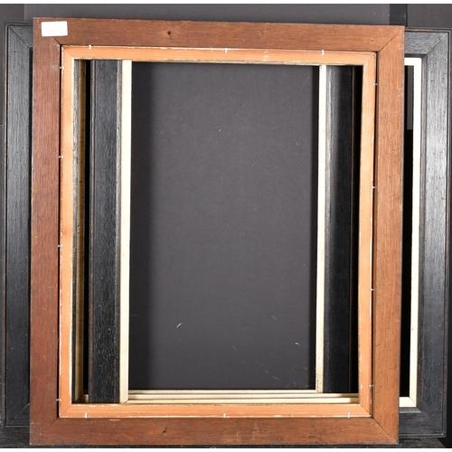 382 - Early 20th Century English School. A Set of Four Darkwood Frames, with silver slips, rebate 21.5