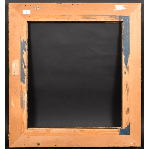 387 - 20th Century English School. A Black Painted Frame, rebate 21