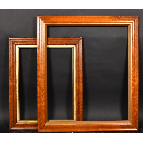 399 - 19th Century English School. A Maple Frame, with a gilt slip, rebate 19.75