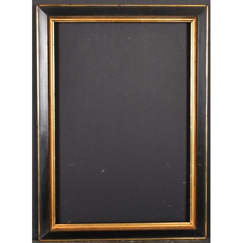 405 - 19th Century English School. A Black Painted Frame, with gilt inner and outer edges, rebate 19